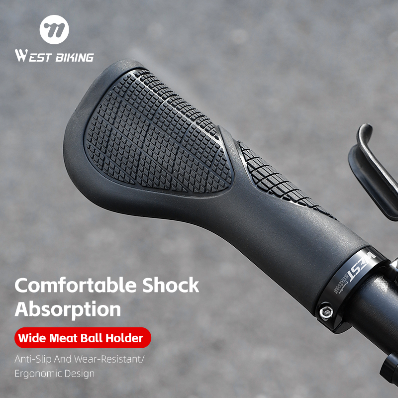 Commuter Bike Lock - WEST BIKINGจักรยานGrips Shock-absorbing Soft TPE Handlebar