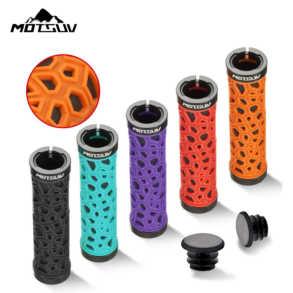 Commuter Bike Lock - สไตล์จีนจักรยานGrips MTBจักรยานHandlebar Gripยางลื่นทวิภาคีล็อคขี่จักรยานBmxจักรยานHandlebar Grips