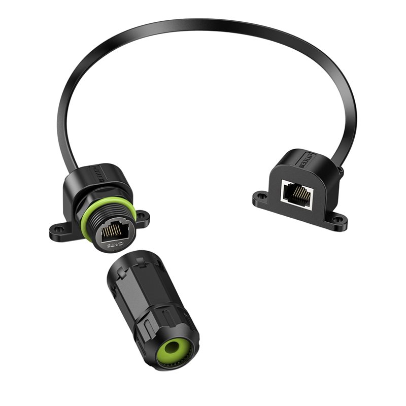Cable Lock Flexible - สายเคเบิลอีเธอร์เน็ตแบบบางพิเศษ A97I สำหรับติดตั้งผ่านหน้าต่าง รองรับความเร็ว 1000Mbps แบบไม่ต้องเจาะ