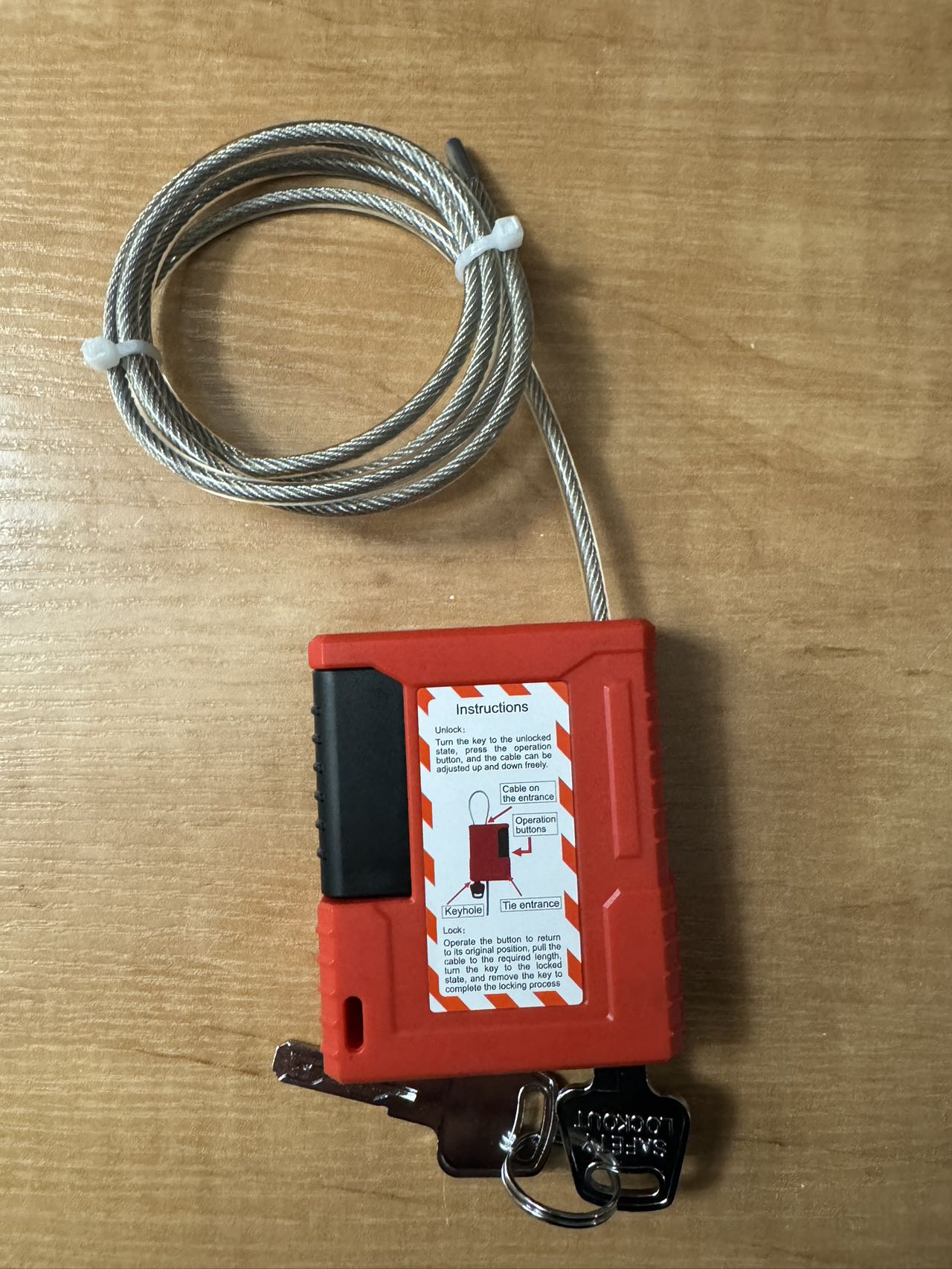 สายเคเบิล4มม. เส้นผ่าศูนย์กลาง - Cable Lock Flexible บทวิจารณ์และราคา